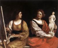 Guercino - Allegory of Painting and Sculpture